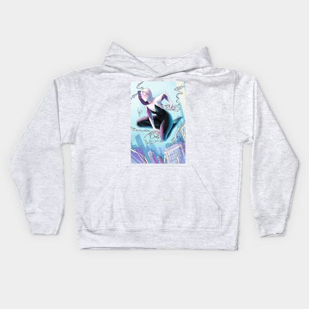 Air Ballet (Background) Kids Hoodie by CandaceAprilLee